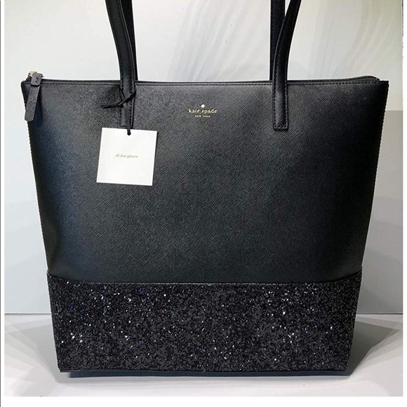 Kate Spade glitter Penny Greta Court LARGE tote - Picture 5 of 5